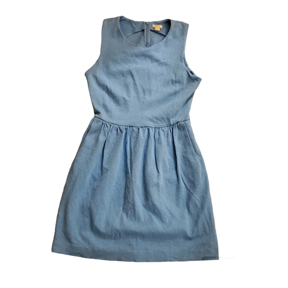 J. Crew Sleeveless Blue Dress Size Small